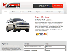 Tablet Screenshot of montrealtires.com